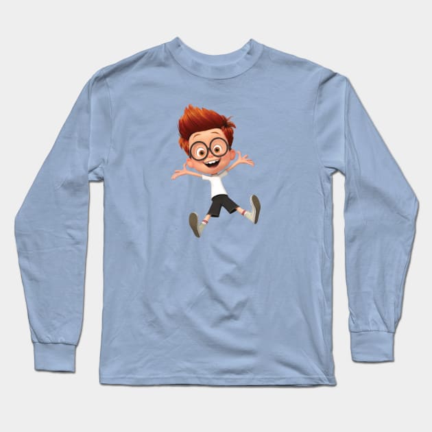 Mr Peabody Long Sleeve T-Shirt by kareemik